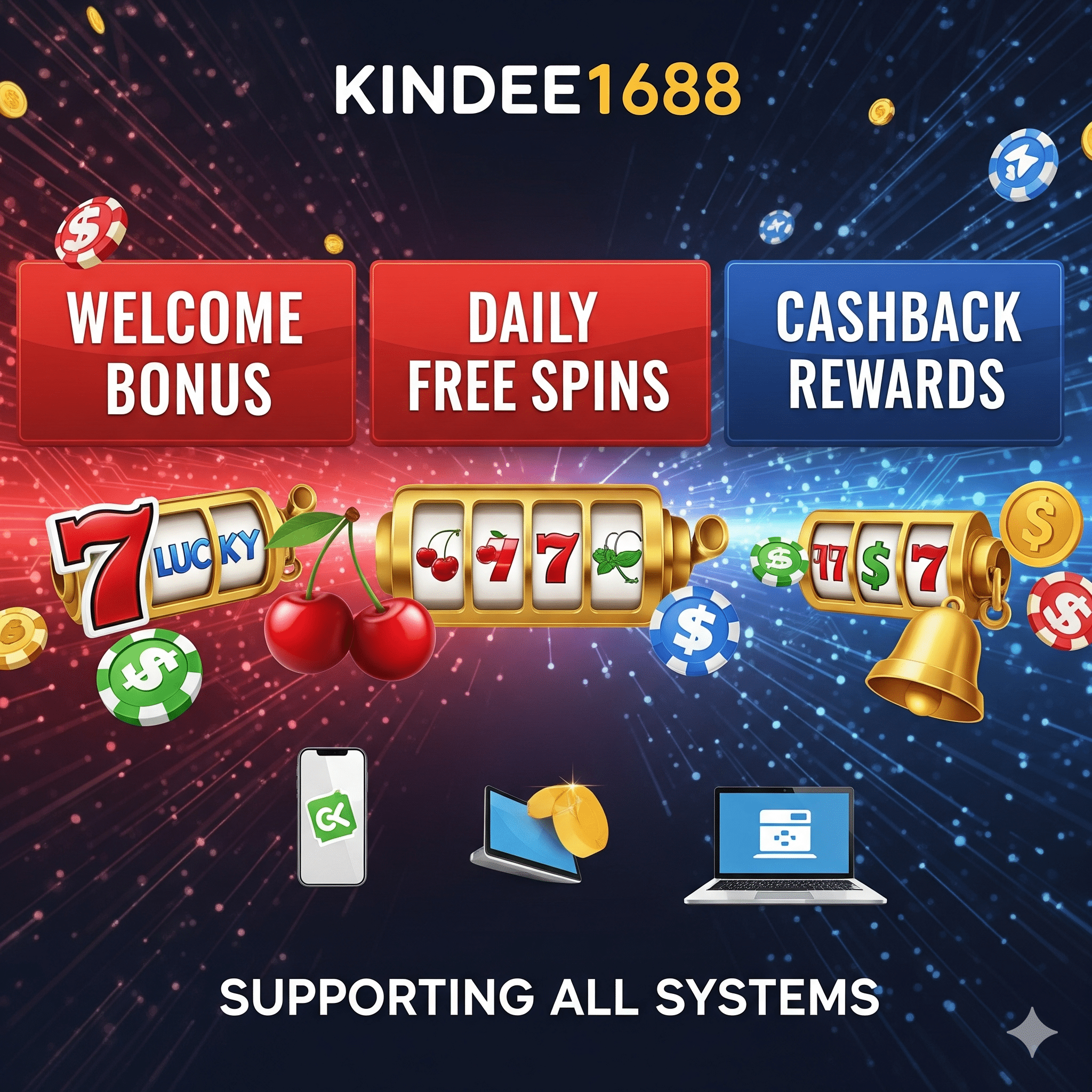 kindee1688 เว็บสล็อตออนไลน์ โปรโมชั่นเพียบ รองรับทุกระบบ